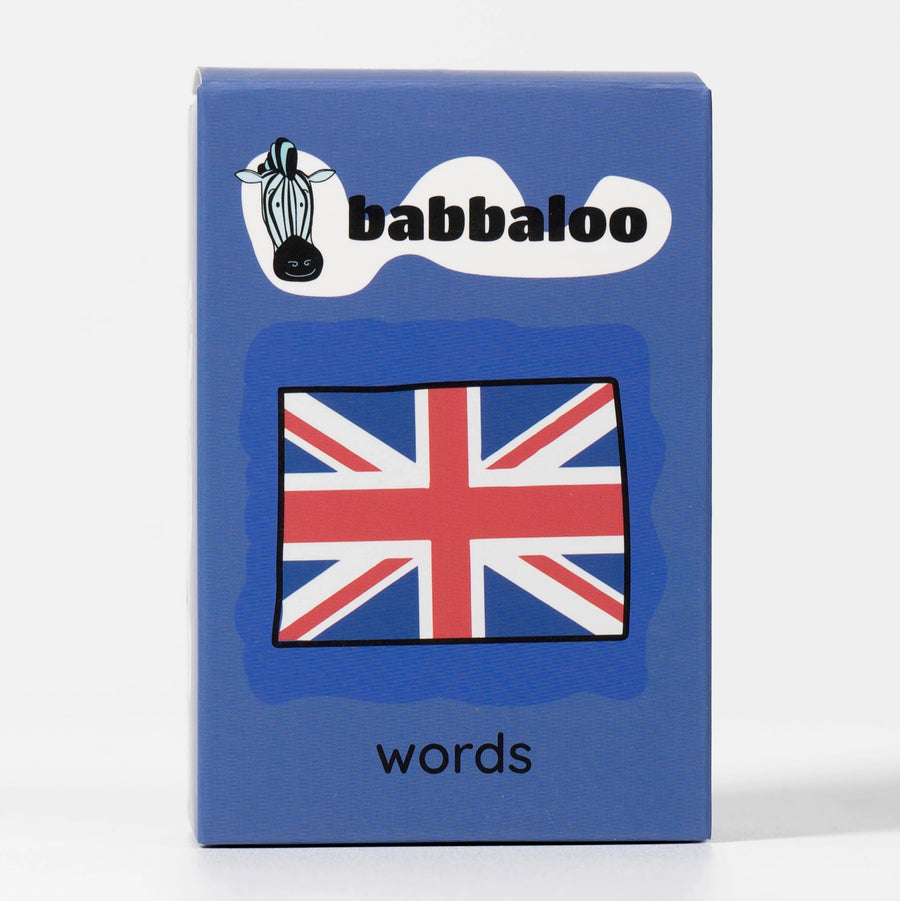 Babbaloo flitskaarten Engels