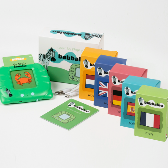 Babbaloo woordentrainer met 5 talen